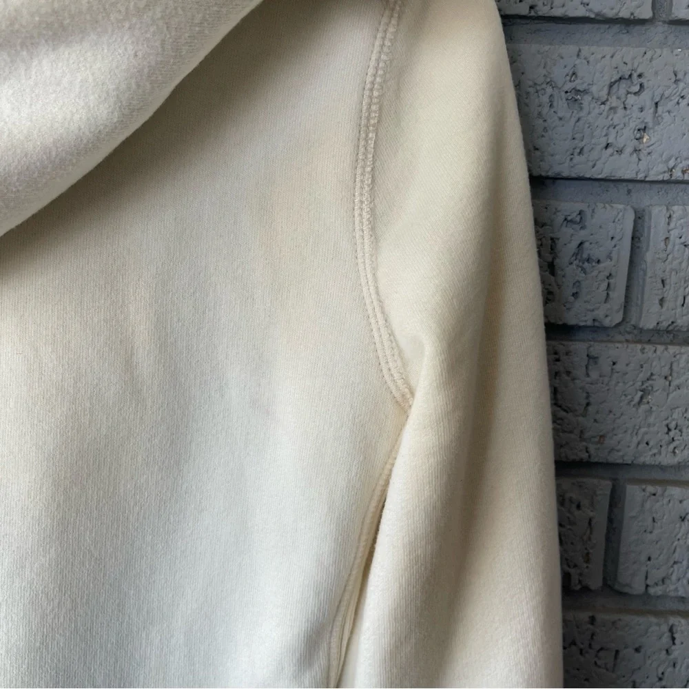 Y2K Abercrombie & Fitch Faux Fur Lined Full Zip Jacket Cream Size Medium RARE - Picture 10 of 10